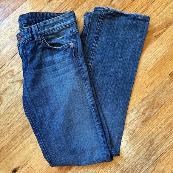 Armani Exchange Potassium Distressed Straight Leg Jeans - Picture 3 of 9